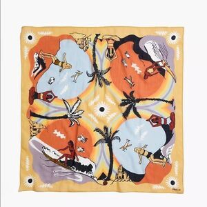 Madewell Autumn Gold Print Organic Cotton Bandana